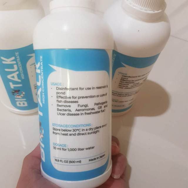 1botol Biotalk 500ml high concentrate obat ikan (bisa utk 50 ton air)